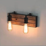 LOG BARN Farmhouse Bathroom Light Fixtures, 2 Light Vanity Lights for Bathroo...