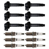 TRQ Ignition Kit Ignition Coil Spark Plugs Compatible with 16-19 Ford 16-20 L...