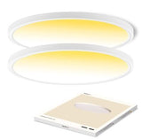 15.8 Inch Dimmable LED Ceiling Light Flush Mount, 3000K-4000K-5000K Selectabl...