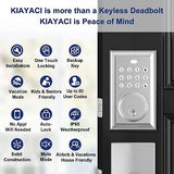 KIAYACI Double Door Handle Sets Silver Door Handle entry door Locksets with R...