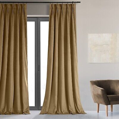 HPD Half Price Drapes Velvet Blackout Curtains/Drapes - 120 Inches Long 1 Pan...