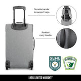 Solo New York Re:treat Carry-On 22" 2-Wheel Upright, Made from Recycled Mater...