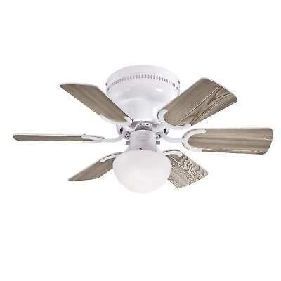 Westinghouse 7230800 Petite Indoor Ceiling Fan with Light, 30 Inch, White