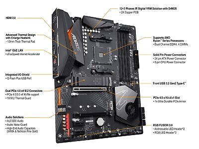 Gigabyte X570 AORUS Elite (AMD Ryzen 3000/X570/ATX/PCIe4.0/DDR4/USB3.1/Realte...