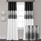 Lush Decor Night Sky 100% Blackout Lined Window Curtain Panel, Single, 42" W ...