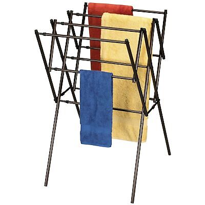 Household Essentials 5175 Collapsible Expandable Metal Clothes Drying Rack, A...