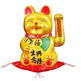 13" Waving Lucky Fortune Cat Maneki Neko Japanese Porcelain Lucky Cat #30CM