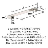 Amerock 10BX37033G10 | Satin Nickel Cabinet Pull | 6-5/16 inch (160mm) Center...