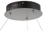 JONATHAN Y JYL7203A Brice 23.75' Round Integrated LED Metal Pendant Chandelie...