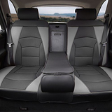 FH Group Car Seat Cover Cushion - Full Set of Covers for Cars Gray Black