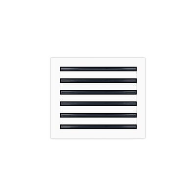 14x12 Modern AC Vent Cover - Decorative White Air Vent - Standard Linear Slot...