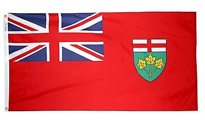 Annin Flagmakers Ontario Flag USA-Made to Official United Nations Design Spec...