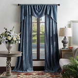 Martha Stewart Naples Chenille Solid Back Tab Window Curtain Panel Pair, 95, ...