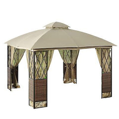 10' x 10' Wicker Gazebo Replacement Canopy Top Cover - RipLock 350