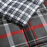 Eddie Bauer - Queen Comforter Set, Reversible Plaid Bedding with Matching Sha...