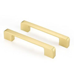 Rergy 5in Brushed Brass Drawer Pulls Gold Cabinet Handles - 30 Pack Cabinet P...