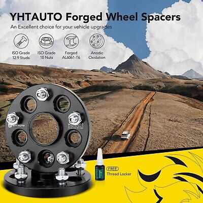 YHTAUTO 5x100mm to 5x4.5 Wheel Adapters 15mm Fits Subaru Outback, Forester, I...