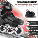 Inline Skates for Women Men, 4 Sizes Adjustable Roller Skates with Full Light...