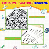 50 PCS 8 x 10 Inch Dry Erase Answer Paddle, Handheld Wooden White Board Doubl...