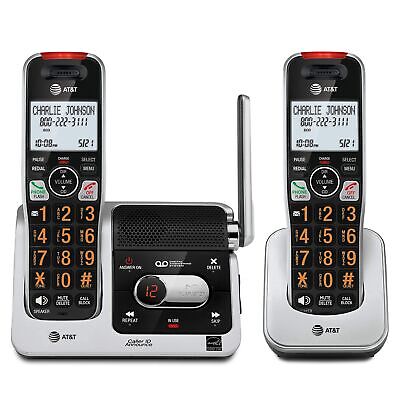 AT&T BL102-2 DECT 6.0 2-Handset Cordless Phone for Home with Answering Machin...