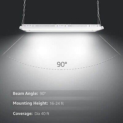 Lepro 2ft Liner High Bay LED Shop Light 165W, 23,100lm, 5000K Daylight, 500W ...