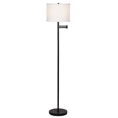 Catalina Lighting 24288-000 Traditional Swing Arm Floor Lamp for Office, Livi...