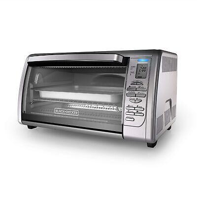 Black+Decker Countertop Convection Toaster Oven, Stainless Steel