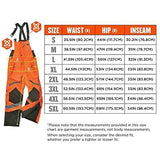 Ergodyne GloWear 8928 Insulated Thermal Bib Overalls, High Visibility, Weathe...