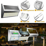 Solar Outdoor Deck Lights: 10Pack 30LED Fence Solar Step Outside Lights Water...