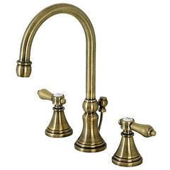 Kingston Brass KS2983BAL Heirloom Widespread Bathroom Faucet, Antique Brass