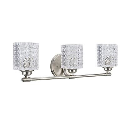 Aspen Creative 62058A, Three-Light Metal Bathroom Vanity Wall Light Fixture, ...