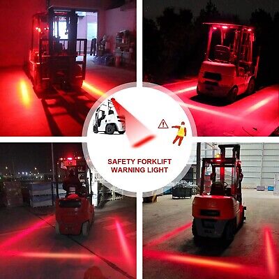 Forklift Safety Light LED Upgrade, Red Zone Forklift Danger Zone Warning Ligh...