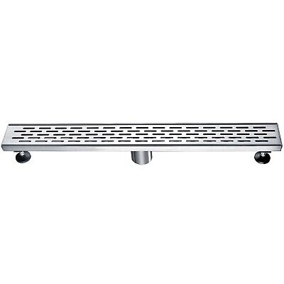 ALFI brand ABLD24C 24" Long Modern Stainless Steel Linear Shower Drain with G...