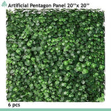 Artificial Boxwood Panels Topiary Hedge Plant UV Protected Privacy Ivy Screen...