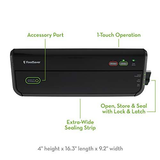 FoodSaver Vacuum Sealer Machine with Starter Seal Bags & Rolls, Black