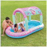 SwimWays Disney Princess Ariel Water Castle Deluxe Inflatable Pool, Above Gro...