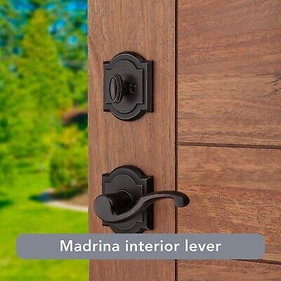 Baldwin Medina, Front Entry Handleset with Interior Lever, Featuring SmartKey...