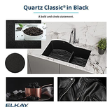 Elkay Quartz Classic ELG1616BK0 Black Single Bowl Dual Mount Sink Only,