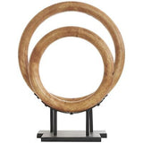 Deco 79 Wood Geometric Decorative Sculpture Circular Ring Home Decor Statues ...