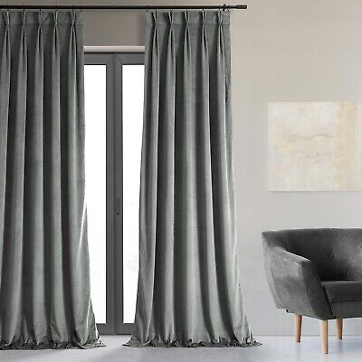 HPD Half Price Drapes Velvet Blackout Curtains/Drapes - 108 Inches Long 1 Pan...