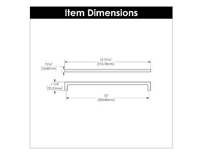 Hickory Hardware 5 Pack Solid Core Kitchen Cabinet Pulls, Luxury Cabinet Hand...