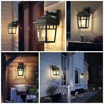 2 Packs Sensor Wall Lights, Dusk to Dawn Outdoor Light Fixtures Wall Mount, L...