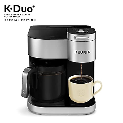 Keurig® K-Duo Special Edition Single Serve K-Cup Pod & Carafe 12-Cup, Silver