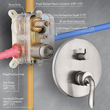 Fransiton 8 Inch Rain Shower Shower System and Handheld Wall Mounted,High Pre...