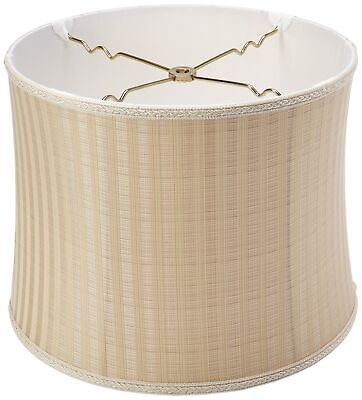 Royal Designs Bell Drum Designer Lamp Shade, Two Tone Stripe, 12 x 13 x 10