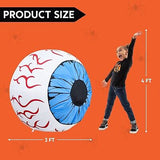 Joiedomi 3ft Inflatable Large Set of Eyes, Halloween Inflatable Light Up Eyeb...