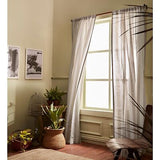 Solino Home 100% Pure Linen Curtain 108 Inches Long &#8211; Natural and White Li