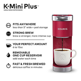 Keurig K-Mini Plus Single Serve K-Cup Comes With 6 to 12 oz., Cardinal Red