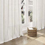 132 inch Curtains Extra Long 2 Panels Set Back Tab Neutral Farmhouse Drapes L...