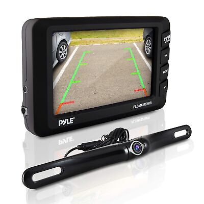 Pyle Wireless Rear View Backup Camera - Car Parking Rearview Monitor System a...